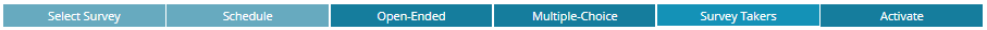 Survey Setup step 5 - survey takers information