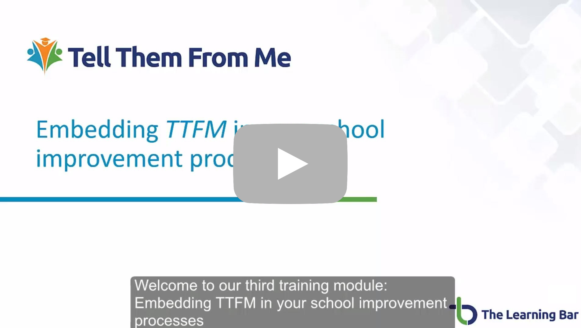 Embedding TTFM in your school improvement process Video - 16 mins and 21 seconds